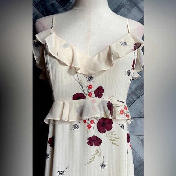 JOIE NWT Joie Cassiel Floral Ruffle Maxi Dress 6 - Picture 9 of 16